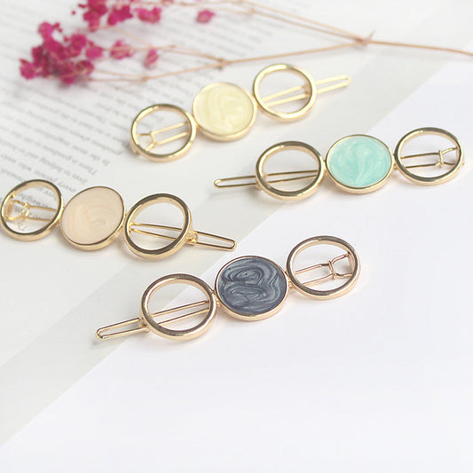 Round metal hairpin hair accessories